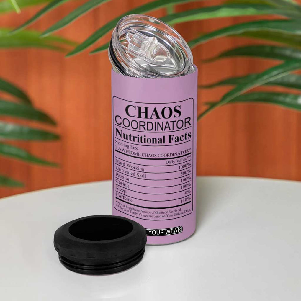 Chaos Coordinator Thank YouGift 4 in 1 Can Cooler Tumbler Christmas Gifts for Colleague Coworker Travel Mug Purple TB10 Print Your Wear