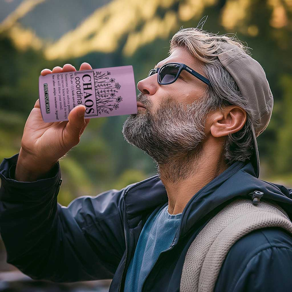 Chaos Coordinator Thank YouGift 4 in 1 Can Cooler Tumbler Christmas Gifts for Colleague Coworker Travel Mug Purple TB10 Print Your Wear