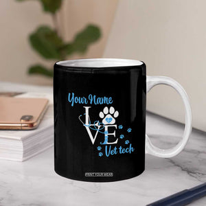 Personalized Vet Tech Coffee Mug Custom Name Veterinarian Gifts TB10 Print Your Wear