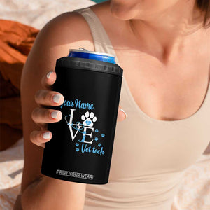 Personalized Vet Tech 4 in 1 Can Cooler Tumbler Custom Name Veterinarian Gifts TB10 Print Your Wear