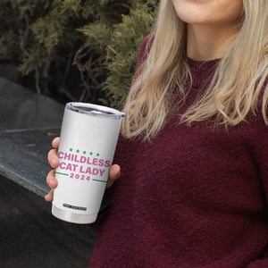 Harris 2024 Tumbler Cup Childless Cat Lady, Ladies for Kamala TB10 Print Your Wear