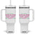 Harris 2024 Tumbler With Handle Childless Cat Lady, Ladies for Kamala TB10 One Size: 40 oz White Print Your Wear