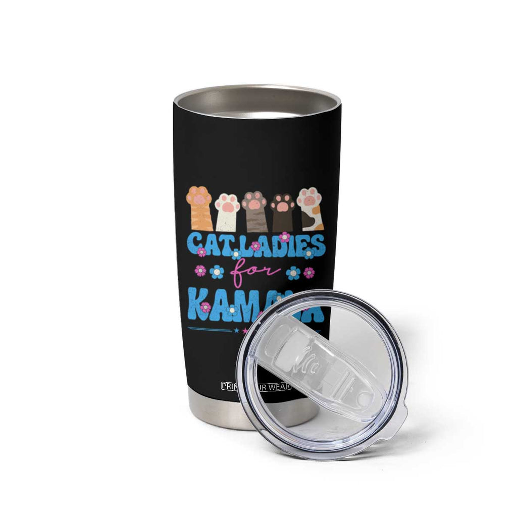 Harris 2024 Tumbler Cup Cat Lady Ladies for Kamala Madam President TB10 Print Your Wear