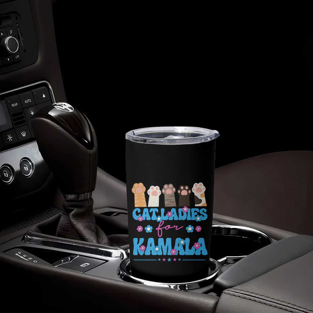 Harris 2024 Tumbler Cup Cat Lady Ladies for Kamala Madam President TB10 Print Your Wear
