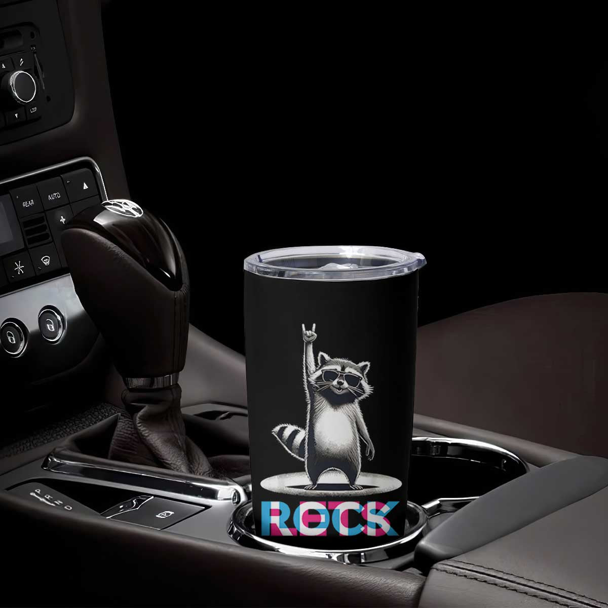 Retro Raccoon Rock Music Tumbler Cup TB10 Print Your Wear