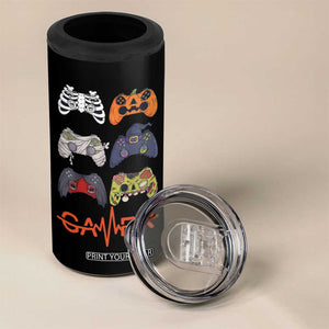 Funny Halloween Skeleton Zombie Gaming Controller 4 in 1 Can Cooler Tumbler Gamer Gaming Gift for Son Boy Teen TB10 Print Your Wear