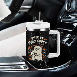 This Is Boo Sheet Cute Ghost Tumbler With Handle Funny Halloween Costume TB10 Print Your Wear