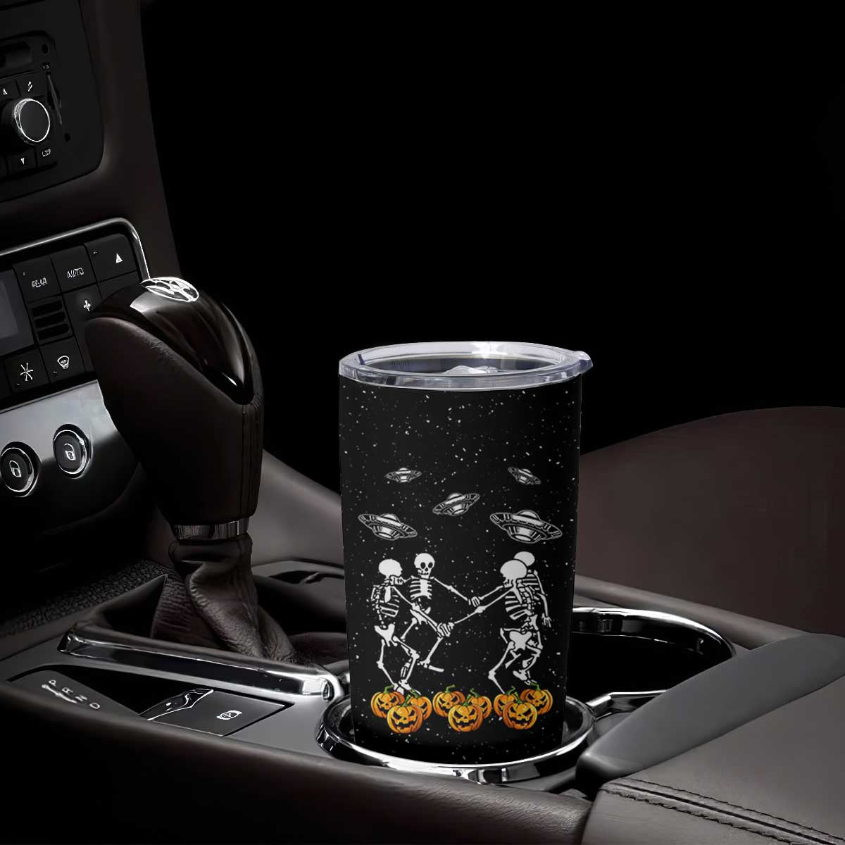 Dancing Skeletons Tumbler Cup Funny Retro Halloween TB10 Print Your Wear