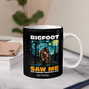 Funny Bigfoot Gifts Coffee Mug Retro Sasquatch Starry Night Van Gogh Sky Painting TB10 Print Your Wear