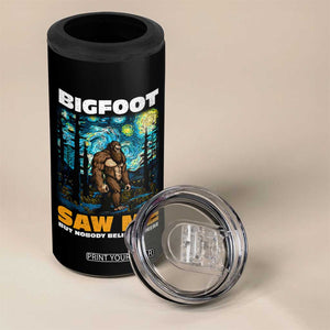 Funny Bigfoot Gifts 4 in 1 Can Cooler Tumbler Retro Sasquatch Starry Night Van Gogh Sky Painting TB10 Print Your Wear
