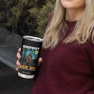 Funny Bigfoot Gifts Tumbler Cup Retro Sasquatch Starry Night Van Gogh Sky Painting TB10 Print Your Wear