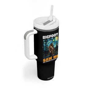 Funny Bigfoot Gifts Tumbler With Handle Retro Sasquatch Starry Night Van Gogh Sky Painting TB10 Print Your Wear