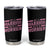 Breast Cancer Awareness Tumbler Cup Warrior Not a Worrier Inspirational Words TB10 Black Print Your Wear