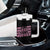 Breast Cancer Awareness Tumbler With Handle Warrior Not a Worrier Inspirational Words TB10 Print Your Wear