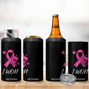 Breast Cancer Awareness 4 in 1 Can Cooler Tumbler Pink Ribbon Support The Fighters TB10 Print Your Wear