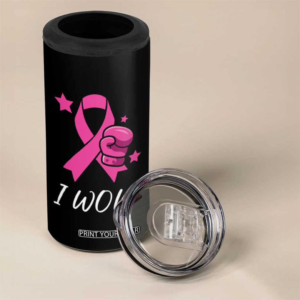 Breast Cancer Awareness 4 in 1 Can Cooler Tumbler Pink Ribbon Support The Fighters TB10 Print Your Wear