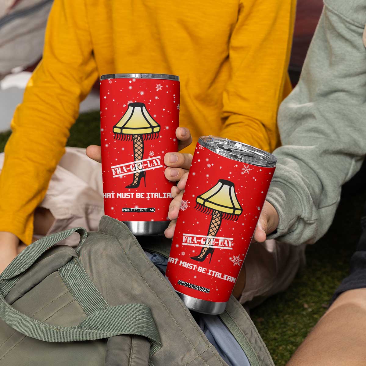 Funny Christmas Tumbler Cup Gifts for Women Men Coworkers Frageelay TB10 Print Your Wear