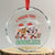 Teacher Christmas Crystal Glass Ornament I Teach The Smartest Cookies Retro Groovy Xmas Tree Cookies TS02 Transparent Glass 3'' Circle Print Your Wear