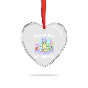 Teachers Easter Heart Crystal Glass Ornament Treat All Peeps With Kindness TS10 Print Your Wear