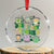 Teachers St Patrick's Day Crystal Glass Ornament One Lucky Teacher Retro Groovy - Print Your Wear