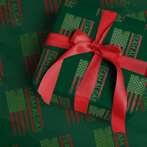Team Algae Wrapping Paper Roll Funny Make Algae Great Again American Flag Political Meme TS14 Green Print Your Wear