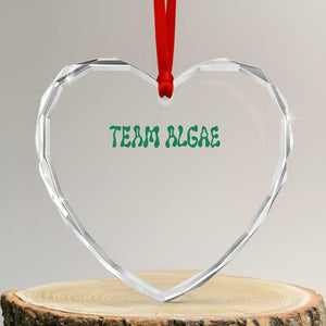 Team Algae Heart Crystal Glass Ornament Political Satire Lincoln Reflecting Pool Midterm