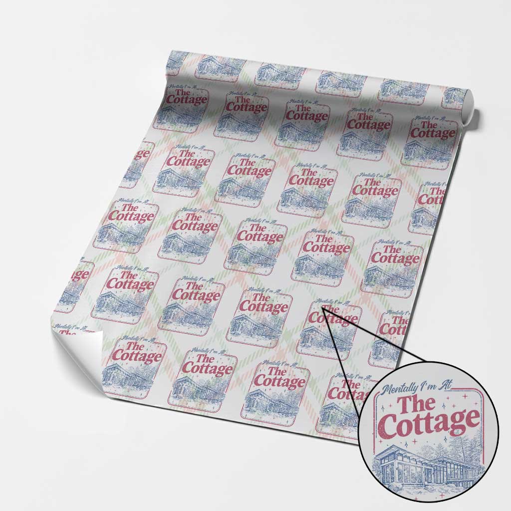 Team Hollanov Fan Wrapping Paper Roll Mentally Im At The Cottage LGBT Romance Hockey TS10 Christmas Plaid Print Your Wear