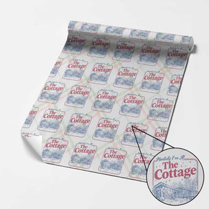 Team Hollanov Fan Wrapping Paper Roll Mentally Im At The Cottage LGBT Romance Hockey TS10 Christmas Plaid Print Your Wear