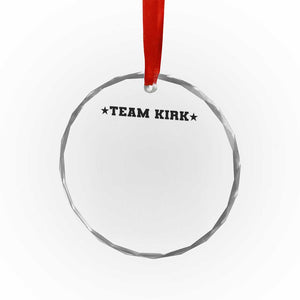 Team Kirk Crystal Glass Ornament Last Name Funny Surname Team Kirk Family Reunion TS10 Print Your Wear