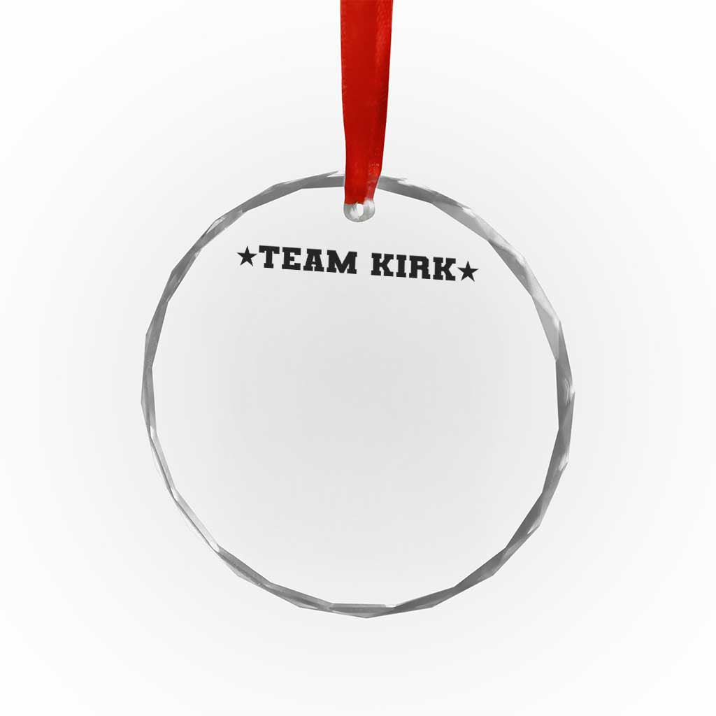 Team Kirk Crystal Glass Ornament Last Name Funny Surname Team Kirk Family Reunion TS10 Print Your Wear