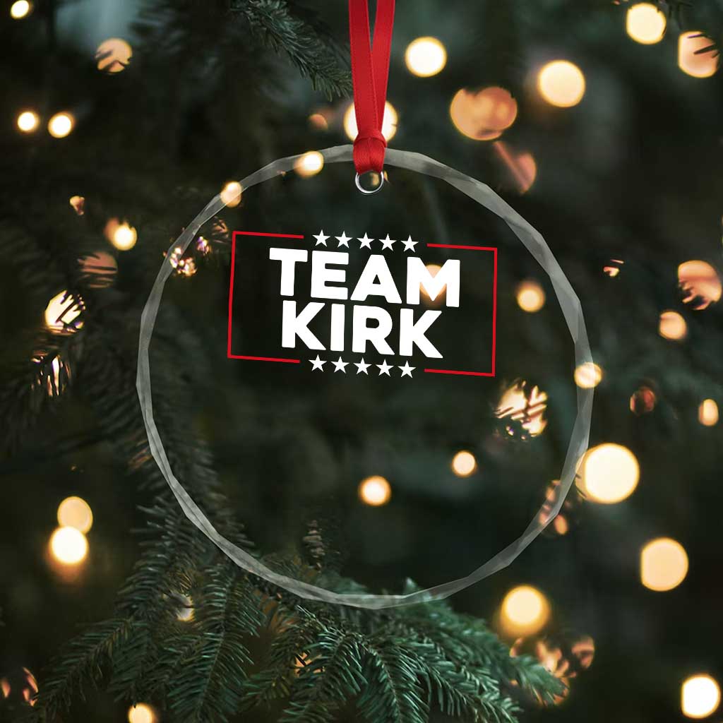 Team Kirk Crystal Glass Ornament Last Name Kirk Family Name Matching Member Surname TS10 Print Your Wear