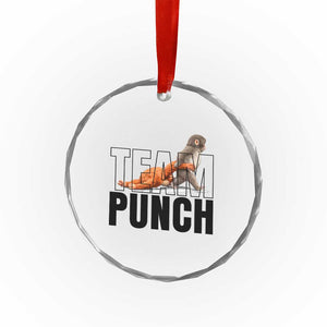 Team Punch Monkey Crystal Glass Ornament Viral Trend Baby Monkey Meme TS14 Print Your Wear
