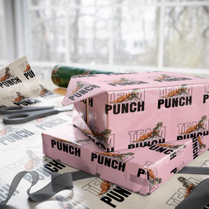 Team Punch Monkey Wrapping Paper Roll Viral Trend Baby Monkey Meme TS14 Light Pink Print Your Wear