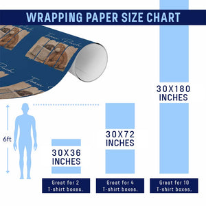 Team Punch Wrapping Paper Roll Baby Monkey And Plush Toy Viral TS14 Print Your Wear