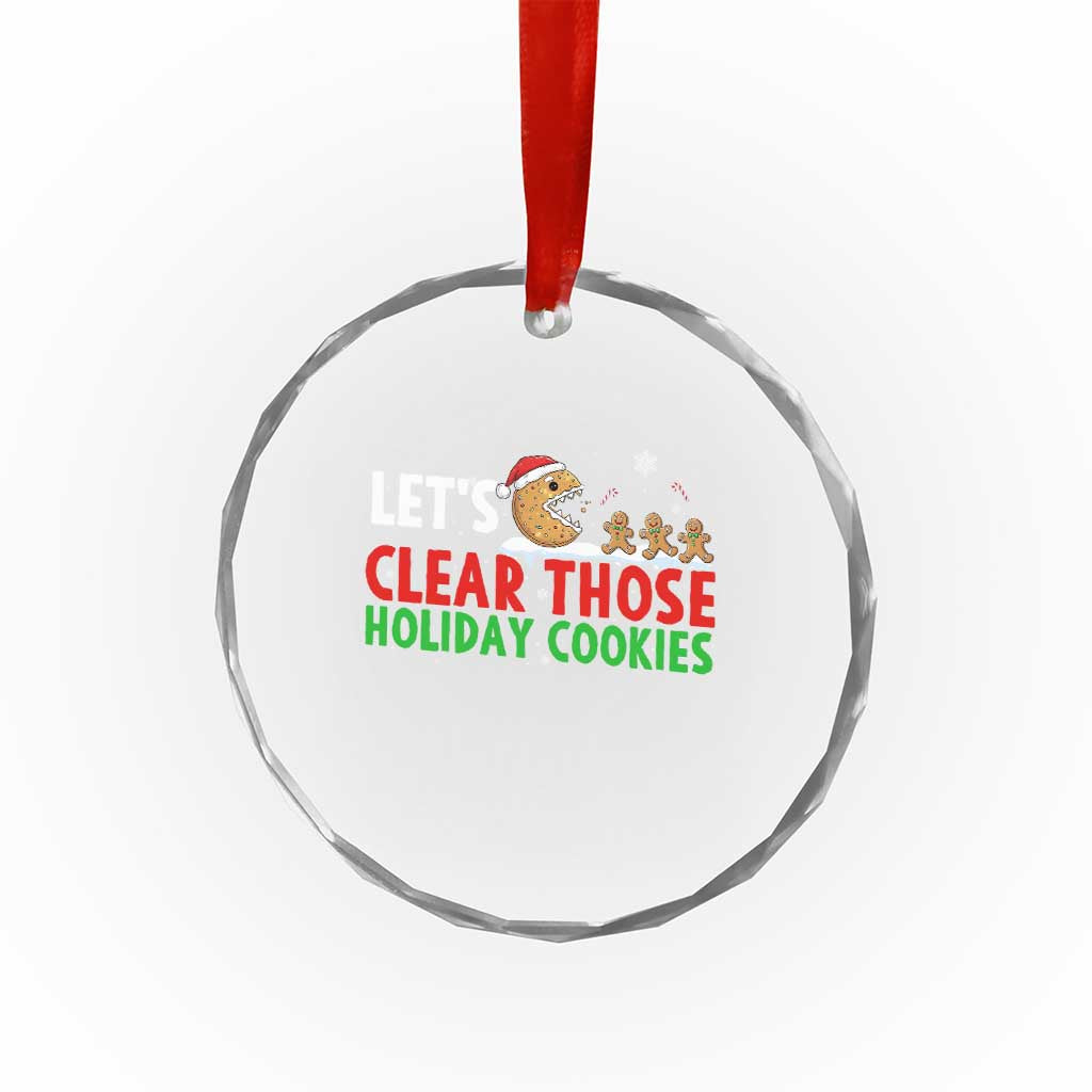 Tech Support Christmas Crystal Glass Ornament Let Is Clear Those Holiday Cookies TS14 Print Your Wear