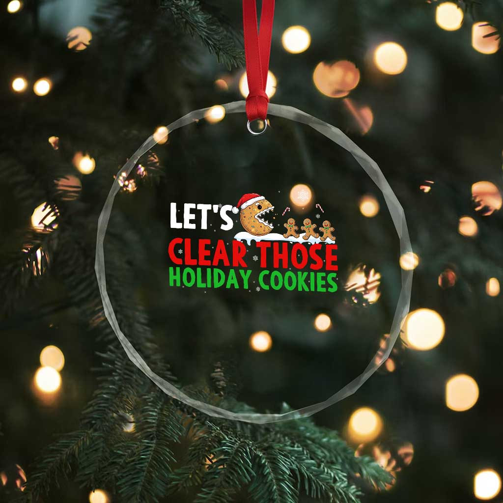 Tech Support Christmas Crystal Glass Ornament Let Is Clear Those Holiday Cookies TS14 Print Your Wear