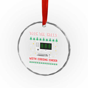 Tech Support Christmas Crystal Glass Ornament Tech The Halls With Cooking Cheer TS14 Print Your Wear