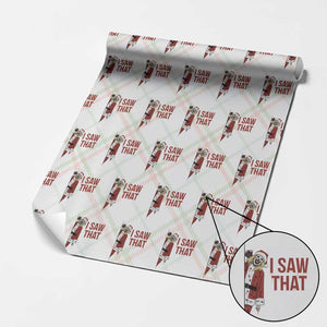 Terrifier Santa Christmas Movie Wrapping Paper Roll I Saw That Meme TS14 Christmas Plaid Print Your Wear
