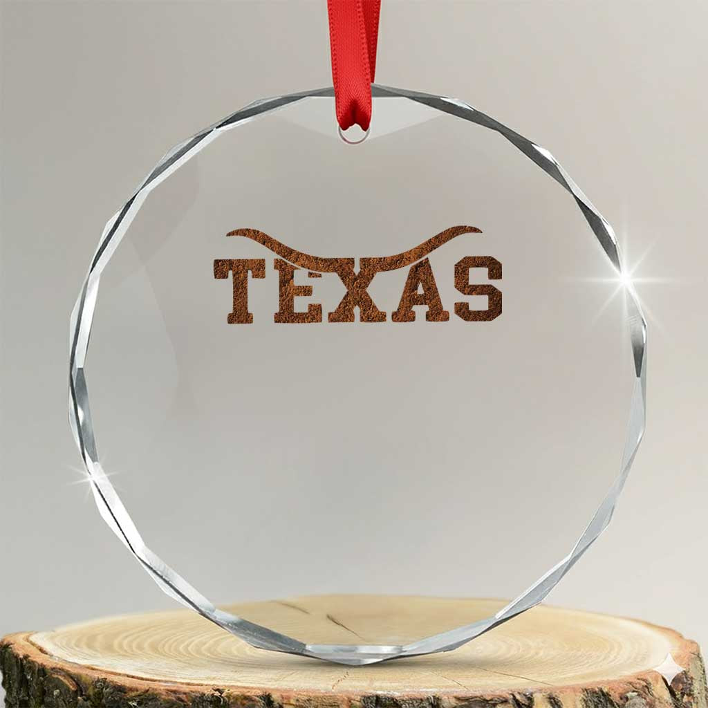 Texas Cowboys Crystal Glass Ornament Retro Western American TS10 Transparent Glass 3'' Circle Print Your Wear
