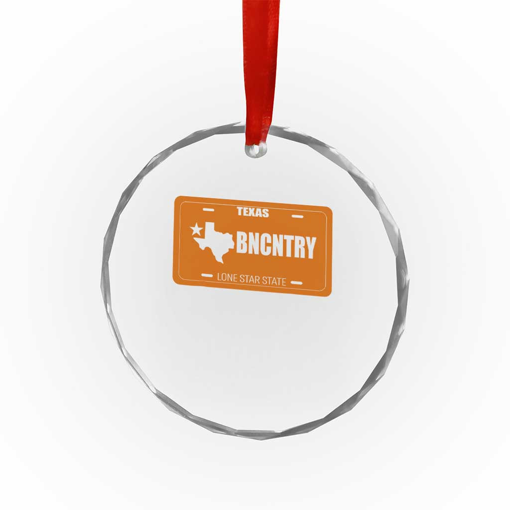 Texas Crystal Glass Ornament Lone Star State Western Cowboy BNCNTRY Country TS10 Print Your Wear