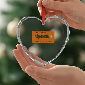 Texas Heart Crystal Glass Ornament Lone Star State Western Cowboy BNCNTRY Country TS10 Print Your Wear