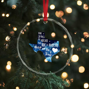 Texas Pride Crystal Glass Ornament The Stars at Night Are Big and Bright TS02 Print Your Wear