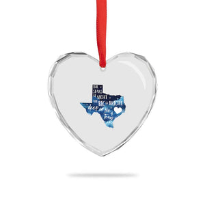 Texas Pride Heart Crystal Glass Ornament The Stars at Night Are Big and Bright TS02 Print Your Wear