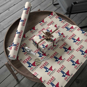 Texas Proud 250 Years Wrapping Paper Roll American Made 1776 to 2026 Semiquincentennial TS02 Beige Print Your Wear