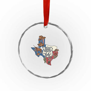 Texas Route Highway 66 Adventure Crystal Glass Ornament Desert Road Trip Graphic TS12 Print Your Wear