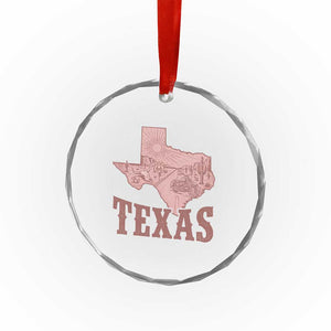 Texas Route Highway 66 Biker Crystal Glass Ornament Vintage Biker Road Trip TS12 Print Your Wear