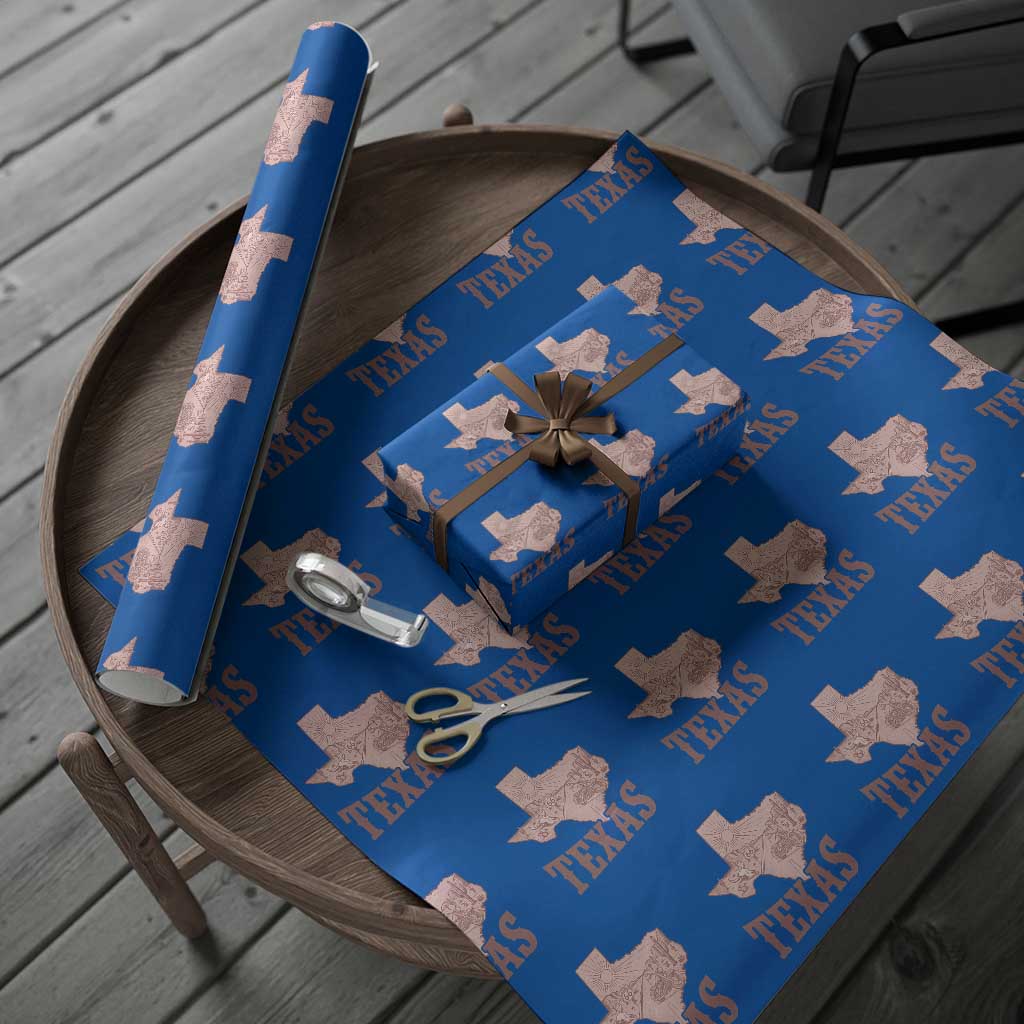 Texas Route Highway 66 Biker Wrapping Paper Roll Vintage Biker Road Trip TS12 Blue Print Your Wear