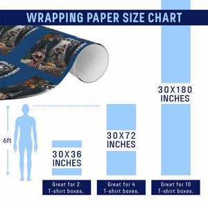 Thanksgiving Funny Bigfoot Turkey Selfie Wrapping Paper Roll TS14 Print Your Wear