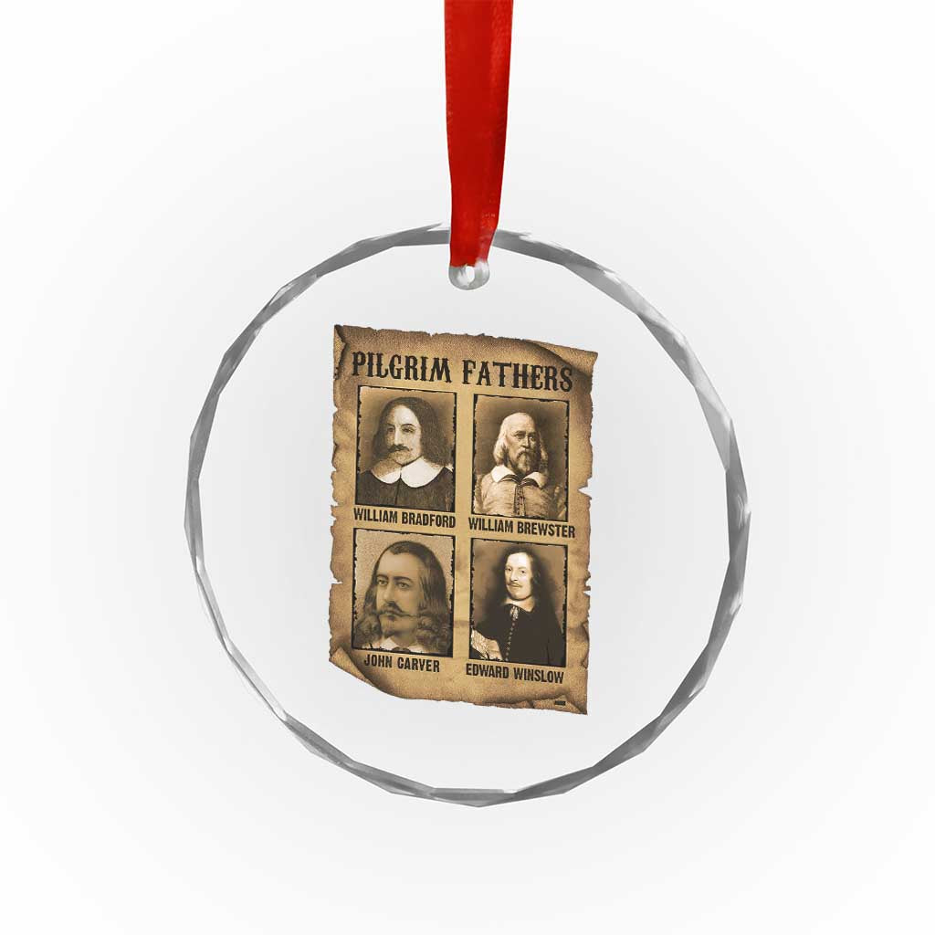 Thanksgiving Pilgrim Fathers Crystal Glass Ornament Plymouth Colony Massachusetts History TS11 Print Your Wear