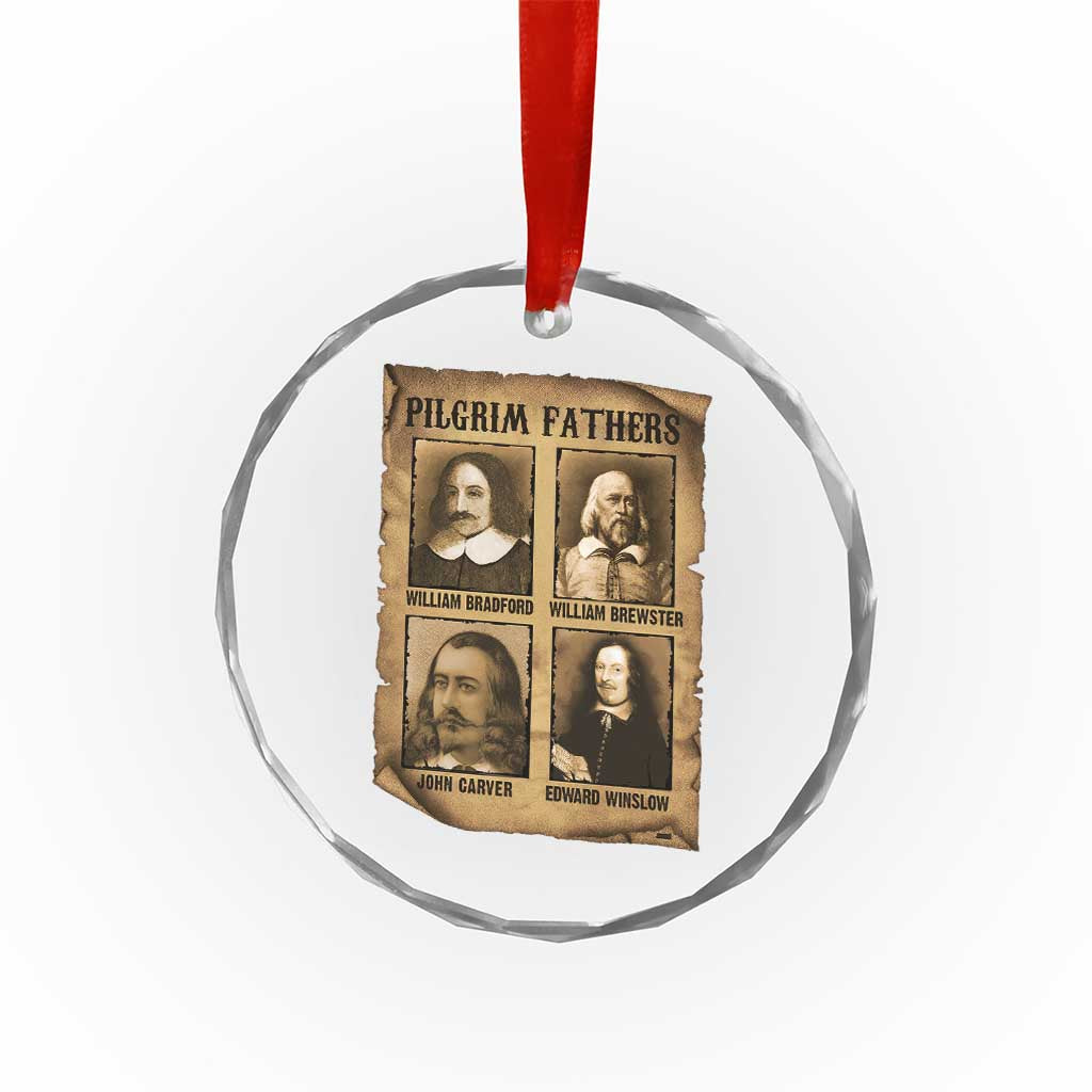 Thanksgiving Pilgrim Fathers Crystal Glass Ornament Plymouth Colony Massachusetts History TS11 Print Your Wear